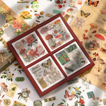 100pcs Butterfly Plant Sticker Set for Scrapbooking and DIY (Online Order Only)