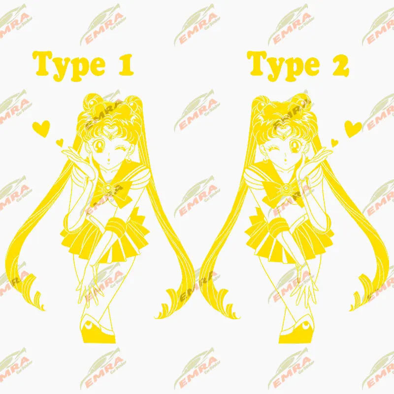 Anime Sticker For Car Sticker Maiden Whole Body Decoration External Accessories Waterproof  PVC Vinyl Decals (ONLINE ORDER ONLY)