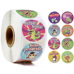 100-500pcs Cute Reward Stickers Roll with Word Motivational Stickers for School Teacher Kids Student Stationery Stickers Kids (Online Order Only)