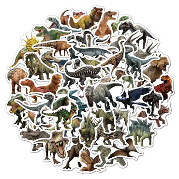 10/30/50PCS Jurassic Dinosaur Movie Stickers Funny Animal Sticker Kids Boys Toy DIY Skateboard Phone Laptop Notebook Bike Decals (Online Order Only)