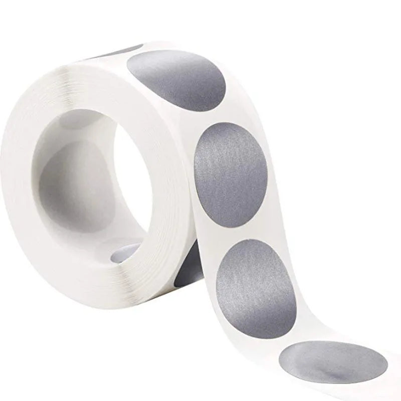 50-300pcs Silver And Gold Scratch Off Stickers Round Labels Sticker DIY Handmade For Game Scratch Sticker Labels Stationery (ONLINE ORDER ONLY)