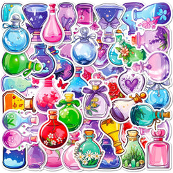 Cute Cartoon Magic Bottle Stickers 10/30/50/100pcs Aesthetic Decals for Laptop, Guitar, Car, Kids Toy (ONLINE ORDER ONLY)