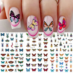 30pcs/Set Y2K 3D Cute Insect Nail Stickers Chic Dragonfly Spider Insect Butterfly Design Sliders Ladybug Beetle Manicure Decals* (Online Order Only)