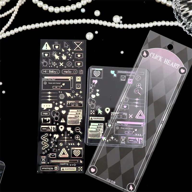 1pcs Hot Silver Laser Stereo Sticker Bright Stars Decorative Adhesive Sticker For Scrapbooking Diary Album Journal DIY Idol Card (Online Order Only)
