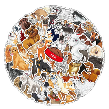 10/30/50PCS Cute Cartoon Anima Dogs Stickers For Kids Waterproof Laptop Fridge Phone Bike Car Notebook Suitcase Wall Decals Toys (Online Order Only)