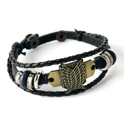 Anime Woven Cowhide Bracelet – Multilayer Buckle Gift (ONLINE ORDER ONLY)