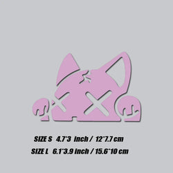 CUTE CAT DECAL,CARTOON CAT stickers,creative&funny decal with high quality for car trucks motorcycles &laptops (ONLINE ORDER ONLY)