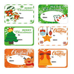 50-250Pcs Christmas Snowman Adhesive Labels Stickers Decoration Paper Scrapbooking Seal Thank You Stickers Stationery Supplies (Online Order Only)