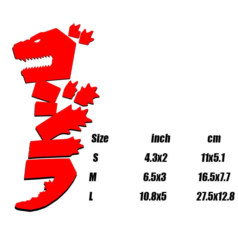 GOZILA Stickers，Japanese Dinosaur Stickers,for its lovers,High quality sticker for cars trucks motorcycles &laptops! (ONLINE ORDER ONLY)