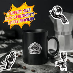 10/30/50PCS Kawaii Exaggerated Gothic Sticky PVC Sticker Aesthetic DIY Decoration Scrapbooking Hand Accounting Supplies for Kids (ONLINE ORDER ONLY)