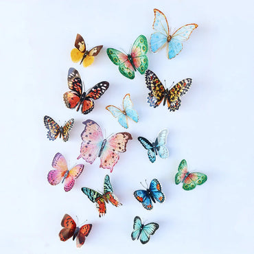 36 Watercolor 3D Butterfly Wall Stickers Self-adhesive Decor (Online Order Only)