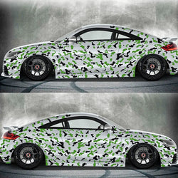 Competition Car Sticker External Accessories Decoration Side Car Side Camouflage Stickers Racing Style Die Cutting Vinyl Decals (ONLINE ORDER ONLY)