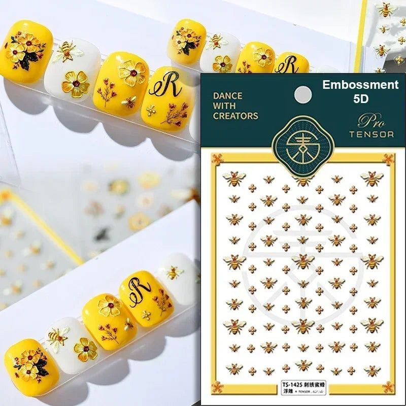 Charming Sunflower Rabbit Pumpkin Squirrel Pinecone Deciduous Produce Good Harvests Cookie Nail Art Sticker Decoration Decals (ONLINE ORDER ONLY)