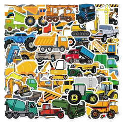 Cartoon Truck Stickers: Bedroom, Teacher, Scrapbook, Laptop, Fridge, Suitcase, Phone (ONLINE ORDER ONLY)