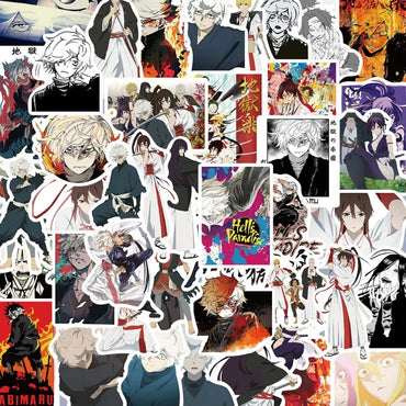 50pcs Jigokuraku Stickers for Laptop, Phone, Car, Scooter, Water Bottle, Suitcase, Stationery, Refrigerator (ONLINE ORDER ONLY)