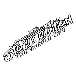 Stock Edition Simple Life Under Construction Car Sticker for Windshield Banner JDM Competition Style Waterproof Vinyl Decals (ONLINE ORDER ONLY)