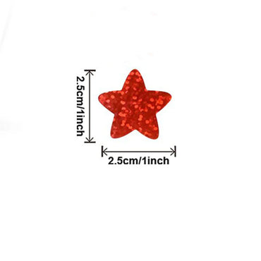 100-500pcs Colorful Star Stickers for Kids Reward School Classroom Adhesive Holographic Stickers for Teachers Parents DIY Craft (ONLINE ORDER ONLY)