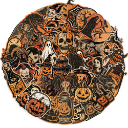 Retro Halloween Graffiti Stickers for Suitcase, Skateboard, Laptop, Luggage, Phone (ONLINE ORDER ONLY)