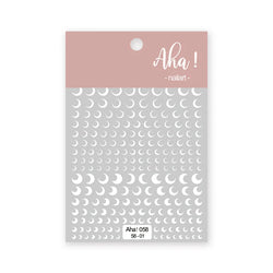 1pc 3D Cloud Moon Design Nail Art Stickers Ultra Thin Self Adhesive Nail Art Decals White Clouds Nail Art Decoration Supplies *N (Online Order Only)