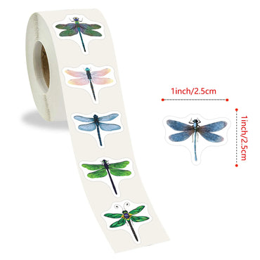 100-500pcs Beautiful Dragonfly Stickers for Notebook Stationery Scrapbook Sticker Aesthetic Scrapbook Material Craft Supplies (Online Order Only)