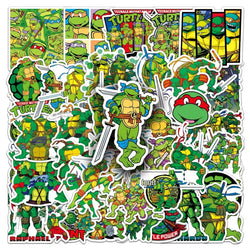 50pcs Ninja Turtle Stickers for Suitcase, Water Cup, Phone, Laptop, Car, Scooter, Refrigerator (Online Order Only)