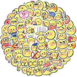 80Pcs Cute Cartoon Stickers for Scrapbook, Bike, Phone, Luggage, Skateboard, Laptop, Car Decals (Online Order Only)