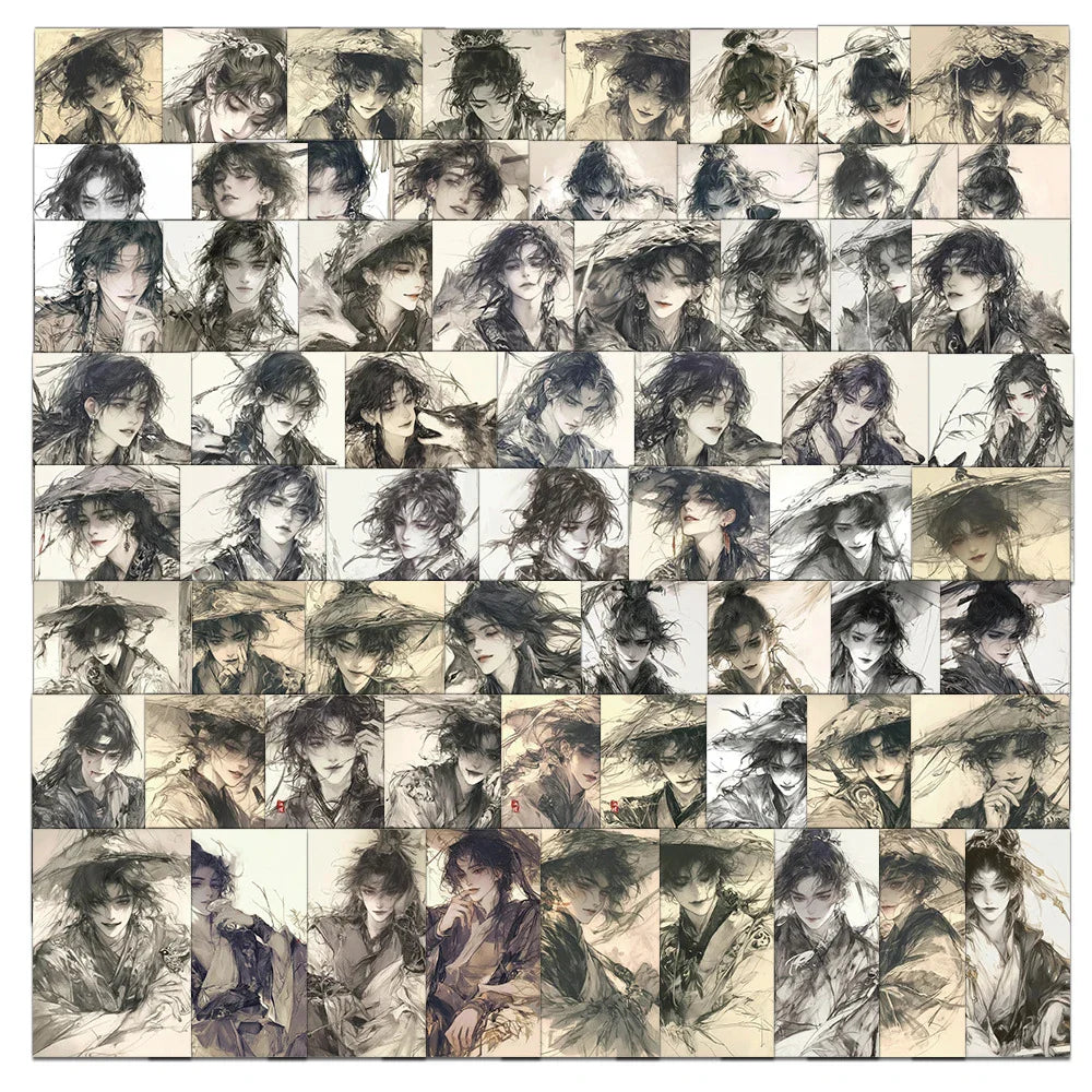 64pcs Cool Male Graffiti Stickers for Helmet, Desktop, Wall Decoration (ONLINE ORDER ONLY)