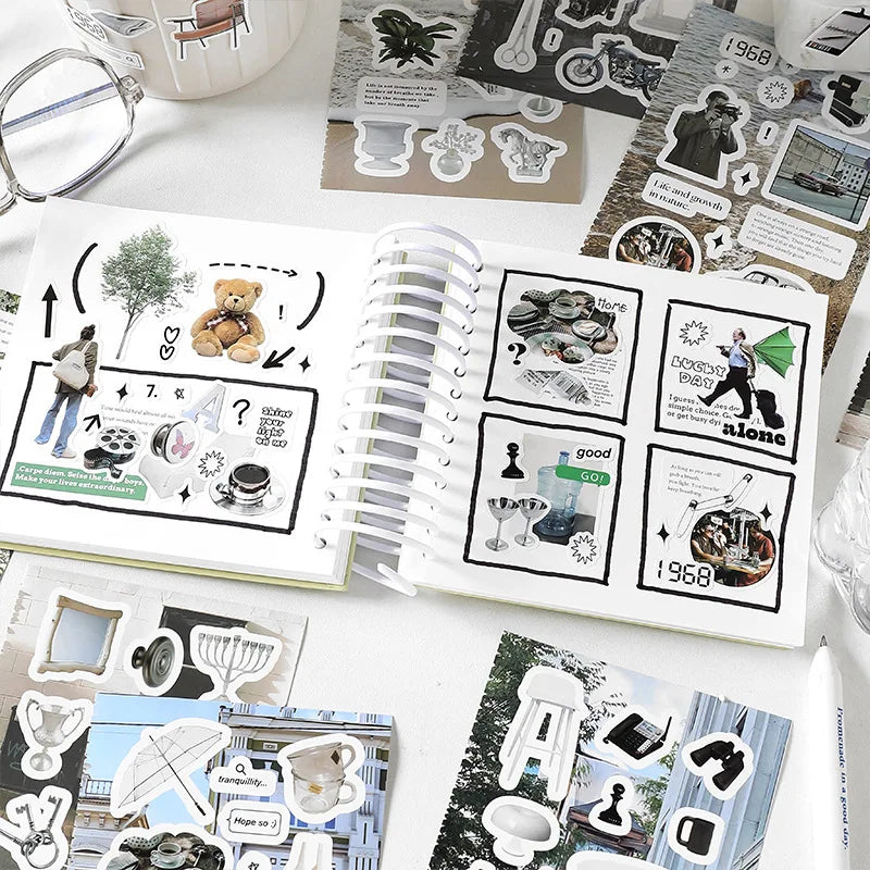 20 Sheets Future Expectation Series Stickers Book Scrapbooking Journal Creative Stationery DIY Decorative Stickers Aesthetic (ONLINE ORDER ONLY)