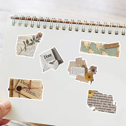 10/30/50PCS Copy Fragments PVC Sticker Aesthetic Children's Korean Stationery School Supplies Decoration Scrapbooking for Kids (ONLINE ORDER ONLY)