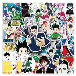 50pcs HUNTER×HUNTER Anime Stickers for Laptop, Phone, Car, Scooter, Water Bottle, Suitcase, Fridge (Online Order Only)