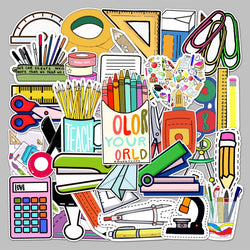 50pcs Creative Fashion Graffiti Stickers for Helmet, Wall, Desktop Decoration (ONLINE ORDER ONLY)