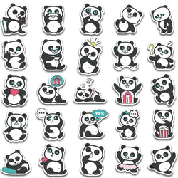 50pcs Cute Cartoon Panda Animals Stickers Kids Toy Vinyl Waterproof Graffiti Guitar Laotop Phone Luggage Sticker Decals (ONLINE ORDER ONLY)