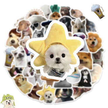 10/30/50PCS Cute Dog Animals Stickers Funny Meme Cartoon Decals Decoration DIY Notebook Fridge Laptop Phone Car Sticker For Kids (ONLINE ORDER ONLY)