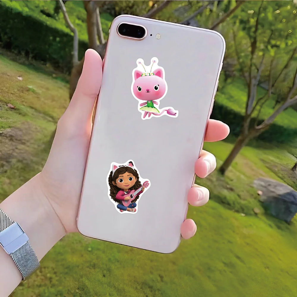 10/30/50PCS Gabby's Dollhouse Stickers Kids Toys Sticker Funny Animation Decals Cute Cat Cartoon Decoration Laptop Guitar Bike (ONLINE ORDER ONLY)
