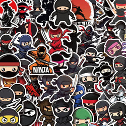 Ninja Anime Stickers for Scrapbook, Motorcycle, Skateboard, Laptop, Phone, Suitcase, Car - 50PCS (ONLINE ORDER ONLY)