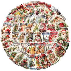 Cartoon Christmas Sticker Set for Suitcase, Skateboard, Laptop, Phone, DIY Decal (ONLINE ORDER ONLY)