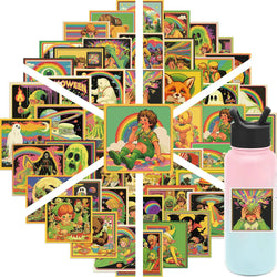 50pcs Cartoon Retro Comics Stickers Vintage Stickers DIY Laptop Luggage Skateboard Graffiti Decal Fun for Kid Gift (ONLINE ORDER ONLY)