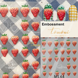 Colorful Swimsuit Bikini Fresh String Bag Vegetables Fruits Summer Beach Underwear Sunscreen Nail Art Stickers Manicure Decals (ONLINE ORDER ONLY)