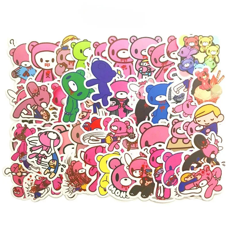 50pcs BATTLE BEARS Stickers for Laptop, Phone, Water Bottle, Suitcase, Scooter, Refrigerator (Online Order Only)