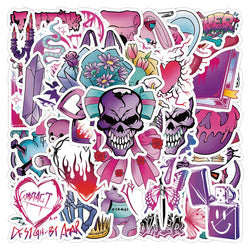 Gothic Horror Cartoon Stickers for Phone Laptop Luggage Skateboard Decals (Online Order Only)