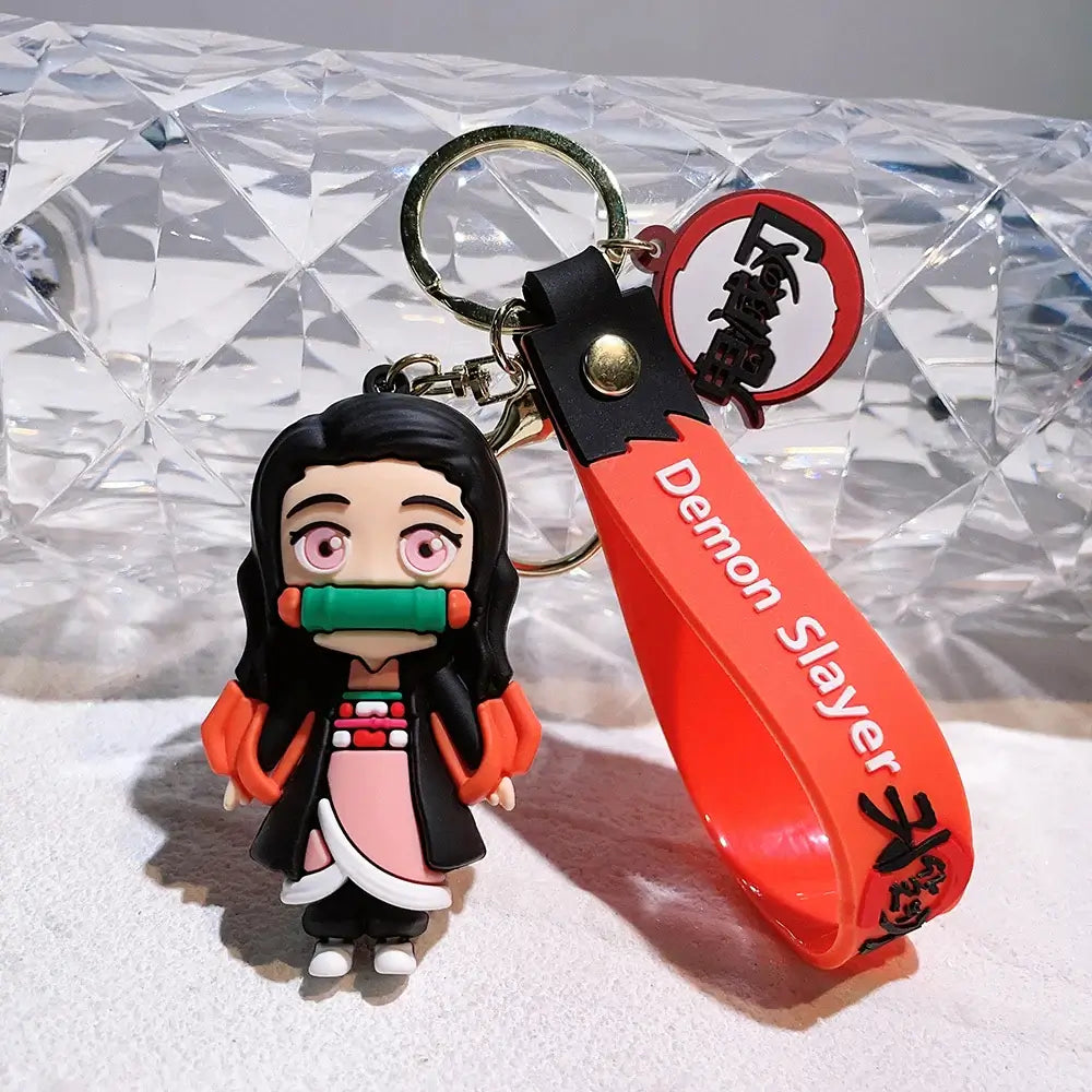 Demon Slayer Keychains: Cute Anime Car & Bag Pendant Accessories (ONLINE ORDER ONLY)
