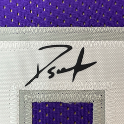 Framed Facsimile Autographed Domantas Sabonis 35x39 Sacramento Purple Reprint Laser Auto Basketball Jersey (ONLINE ORDER ONLY)