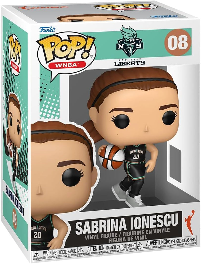 Funko Pop! WNBA New York Liberty Sabrina Ionescu Vinyl Figure #08 with Funko Protector