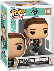 Funko Pop! WNBA New York Liberty Sabrina Ionescu Vinyl Figure #08 with Funko Protector