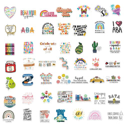 50Pcs ABA Colourful Good Day Stickers For Laptop Luggage Scrapbook Skateboard Guitar Phone Stickers Aesthetic Graffiti Decals (ONLINE ORDER ONLY)