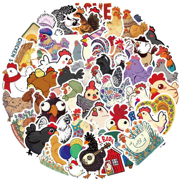 Cute Animal Waterproof Stickers for Laptop, Motorcycle, Luggage, Snowboard, Fridge, Car - 10/30/50Pcs (ONLINE ORDER ONLY)