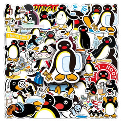 50pcs PINGU Stickers for Suitcase, Stationery, Water Cup, Phone, Scooter, Laptop, Refrigerator (Online Order Only)