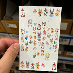1PCS Laser Gold Snowflake Christmas Tree Nail Sticker 3D Adhesive Nail Decals Nail Art Accessories New Christmas Decoration 2024 (ONLINE ORDER ONLY)