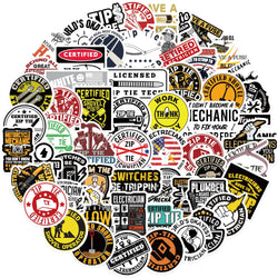 Zip Tie Stickers Decals for Skateboard Laptop Phone Suitcase Bike (ONLINE ORDER ONLY)