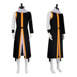 Natsu Dragneel Fairy Tail Cosplay Costume Blue Black